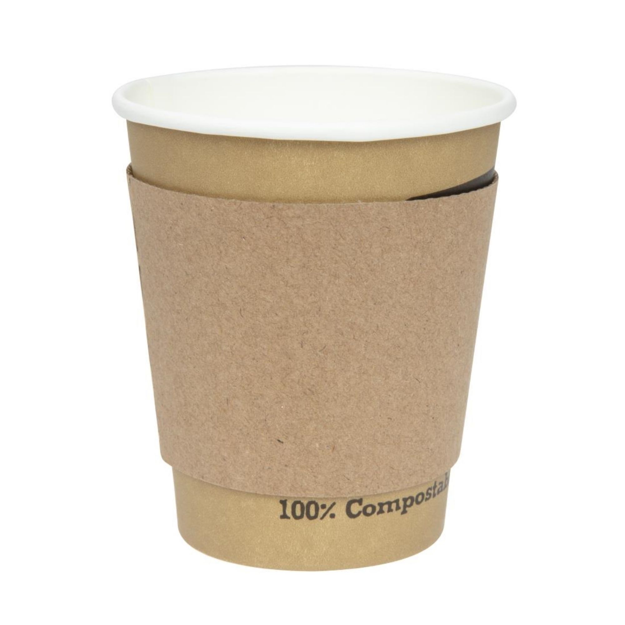 Picture of Fiesta Recyclable Corrugated Cup Sleeves for 8oz Cup (1000 Pack)