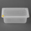 Picture of Hygiplas Click PP GN Container 1/4 with Lid & 7 Colour Clips 100mm 2.5Ltr (Set 4) - FZ095