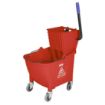 Picture of Jantex 30ltr Mop Bucket with Foot Pedal release - Red - FW868