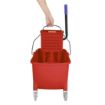 Picture of Jantex 30ltr Mop Bucket with Foot Pedal release - Red - FW868