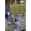 Picture of Bolero Bistro Steel Side Chairs Grey (4 pack) - FW509