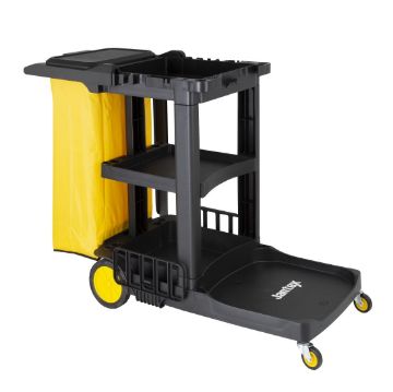 Picture of Jantex Cleaning Trolley Black