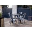 Picture of Bolero Bistro Steel Side Chairs Grey (4 pack) - FW509