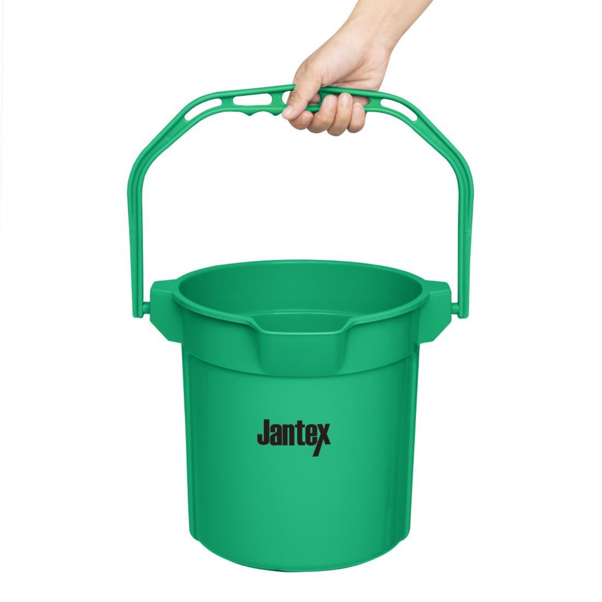 Picture of Jantex Green Graduated Bucket with Pouring Lip 10ltr