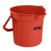 Picture of Jantex Red Graduated Bucket with Pouring Lip 10ltr - FU832