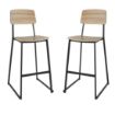 Picture of Bolero Beaufort Wooden Interior High Stools (2 Pack) - FU525