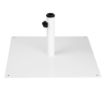 Picture of Bolero Flat Metal Parasol Base White - 18kg - FU510