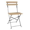 Picture of Bolero Perth Pavement Style Folding Chairs Wood Effect (2 pack) - FU539