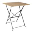 Picture of Bolero Perth Pavement Style Square Table Wood Effect - FU538