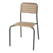 Picture of Bolero Santorini Wood Effect Outdoor Chairs (4 Pack) - FU537