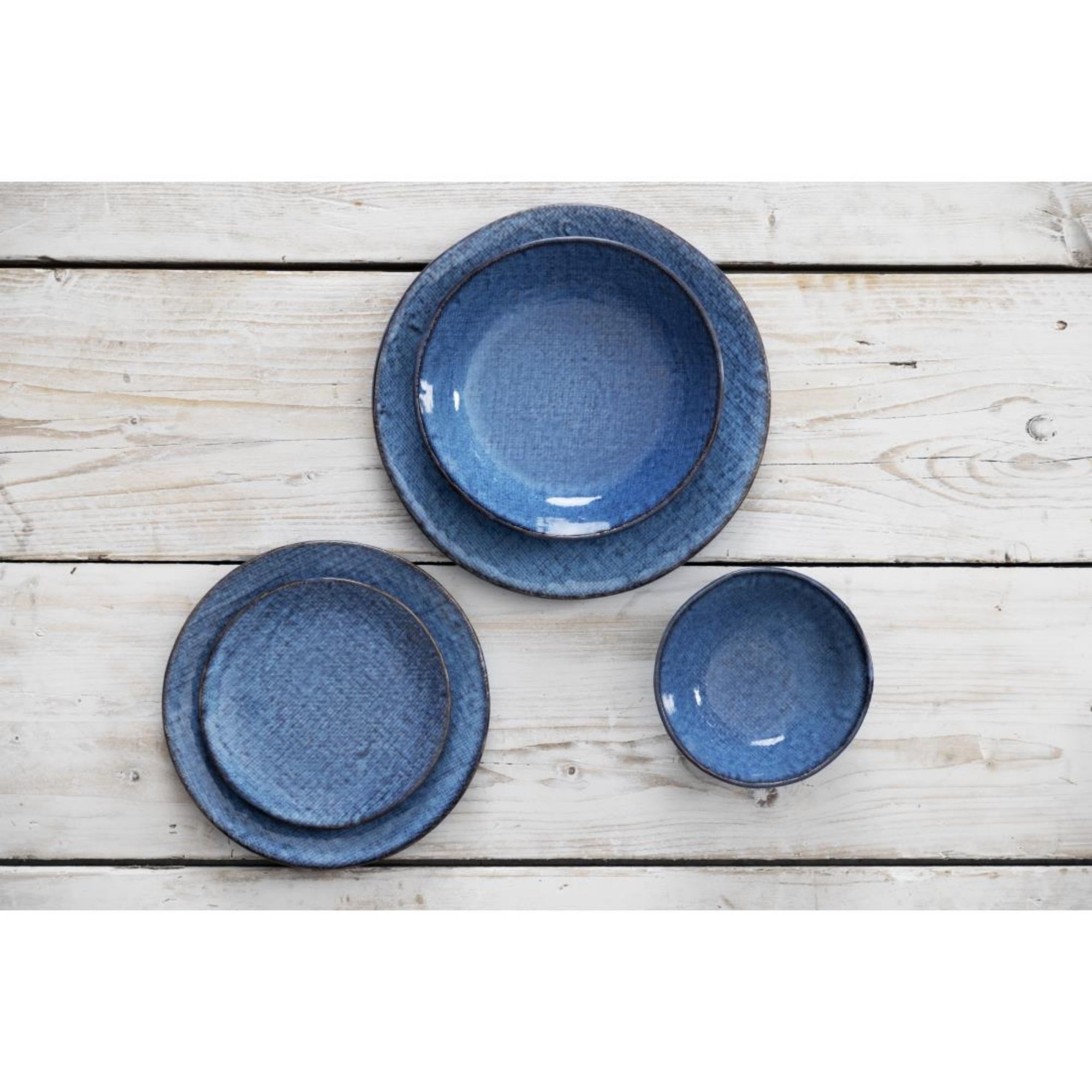Picture of Olympia Denim Blue Coupe Plates 230mm (6 pack)