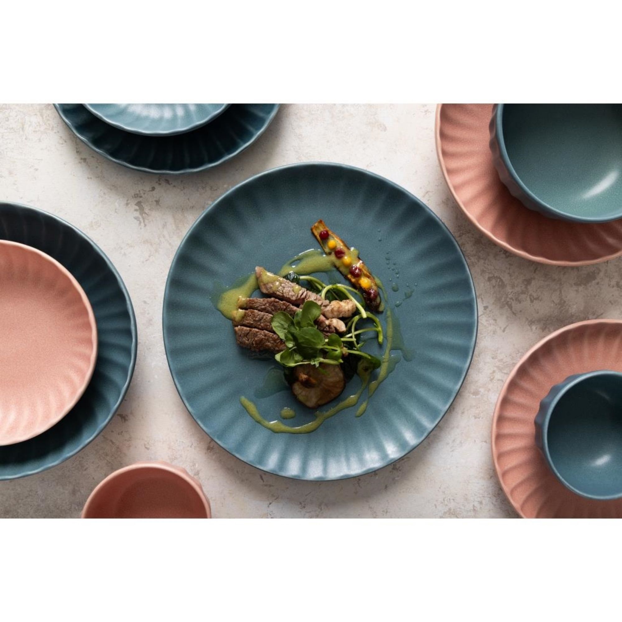 Picture of Olympia Corallite Plates Green 280mm (6 Pack)