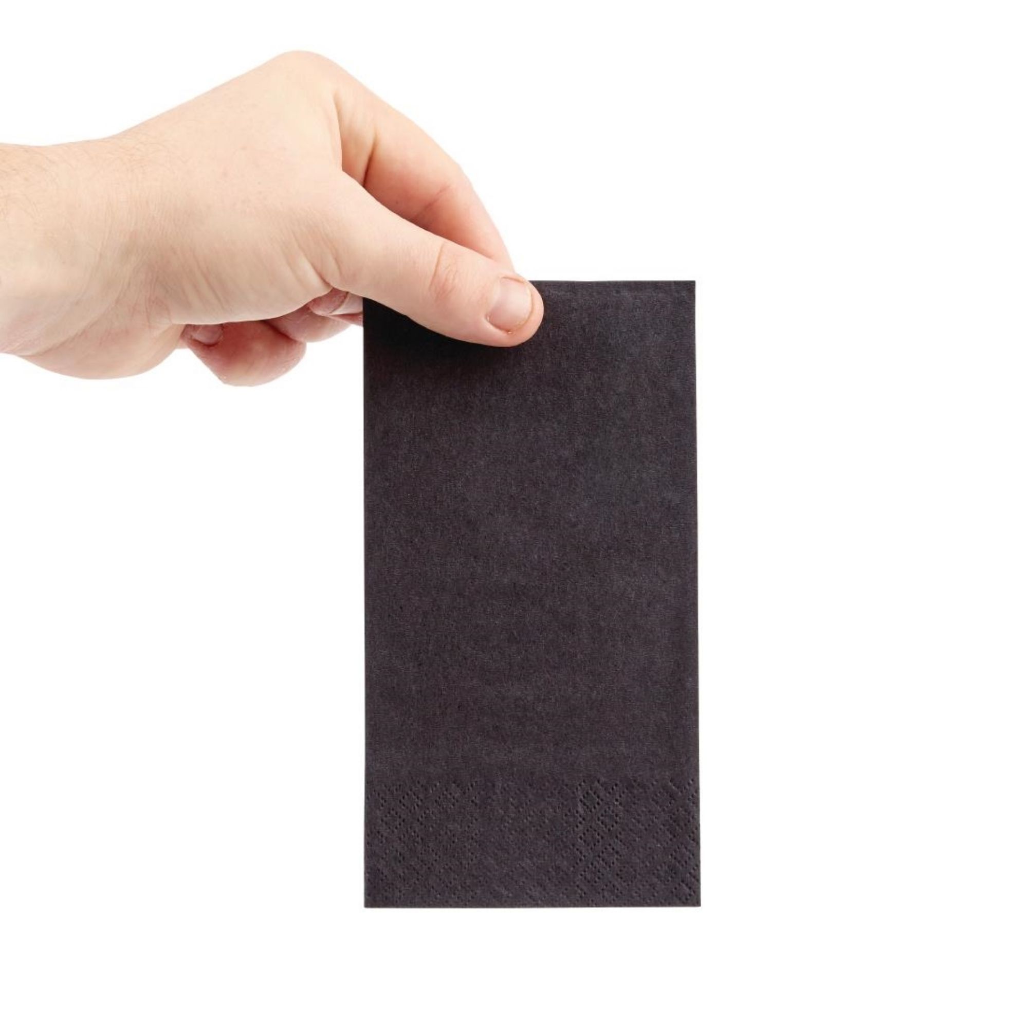 Picture of Fiesta Recyclable Lunch Napkin Black 33x33cm 2ply 1/8 Fold (2000 Pack)