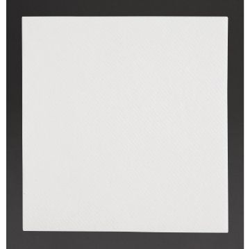 Picture of Fiesta Recyclable Premium Tablin Cocktail Napkin White 24x24cm Airlaid 1/4 Fold (2400 Pack)