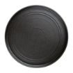 Picture of Olympia Cavolo Flat Round Plates Textured Black 270mm (4 Pack) - FD910