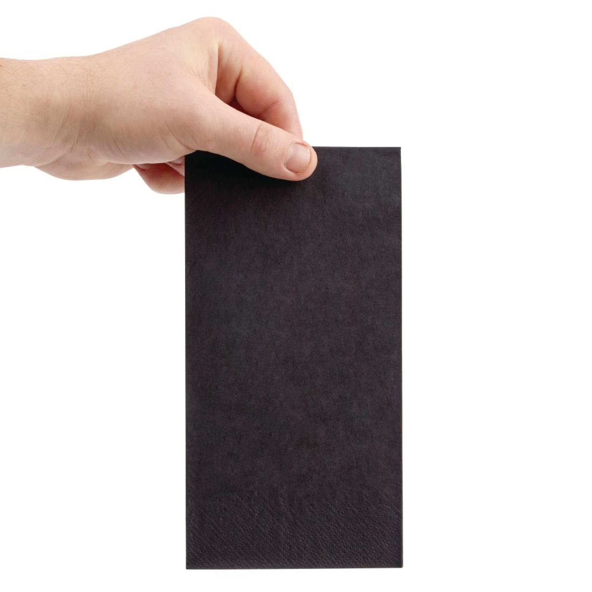 Picture of Fiesta Recyclable Dinner Napkin Black 40x40cm 3ply 1/8 Fold (1000 Pack)