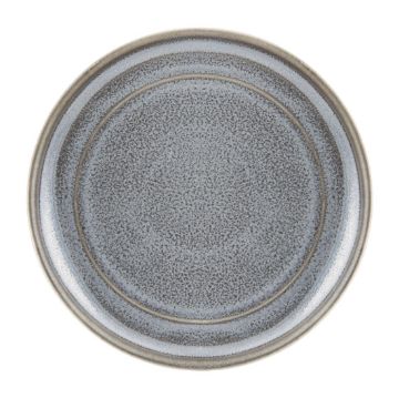 Picture of Olympia Cavolo Flat Round Plates Charcoal Dusk 180mm (6 Pack)