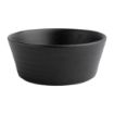 Picture of Olympia Cavolo Flat Round Bowls Textured Black 143mm (6 Pack) - FD906