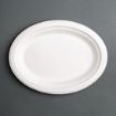 Picture of Fiesta Compostable Bagasse Oval Plates 198mm (50 Pack) - FC534