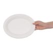 Picture of Fiesta Compostable Bagasse Oval Plates 198mm (50 Pack) - FC534