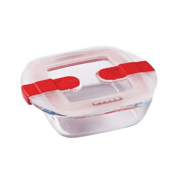 Picture of Pyrex Cook and Heat Square Dish with Lid 350ml