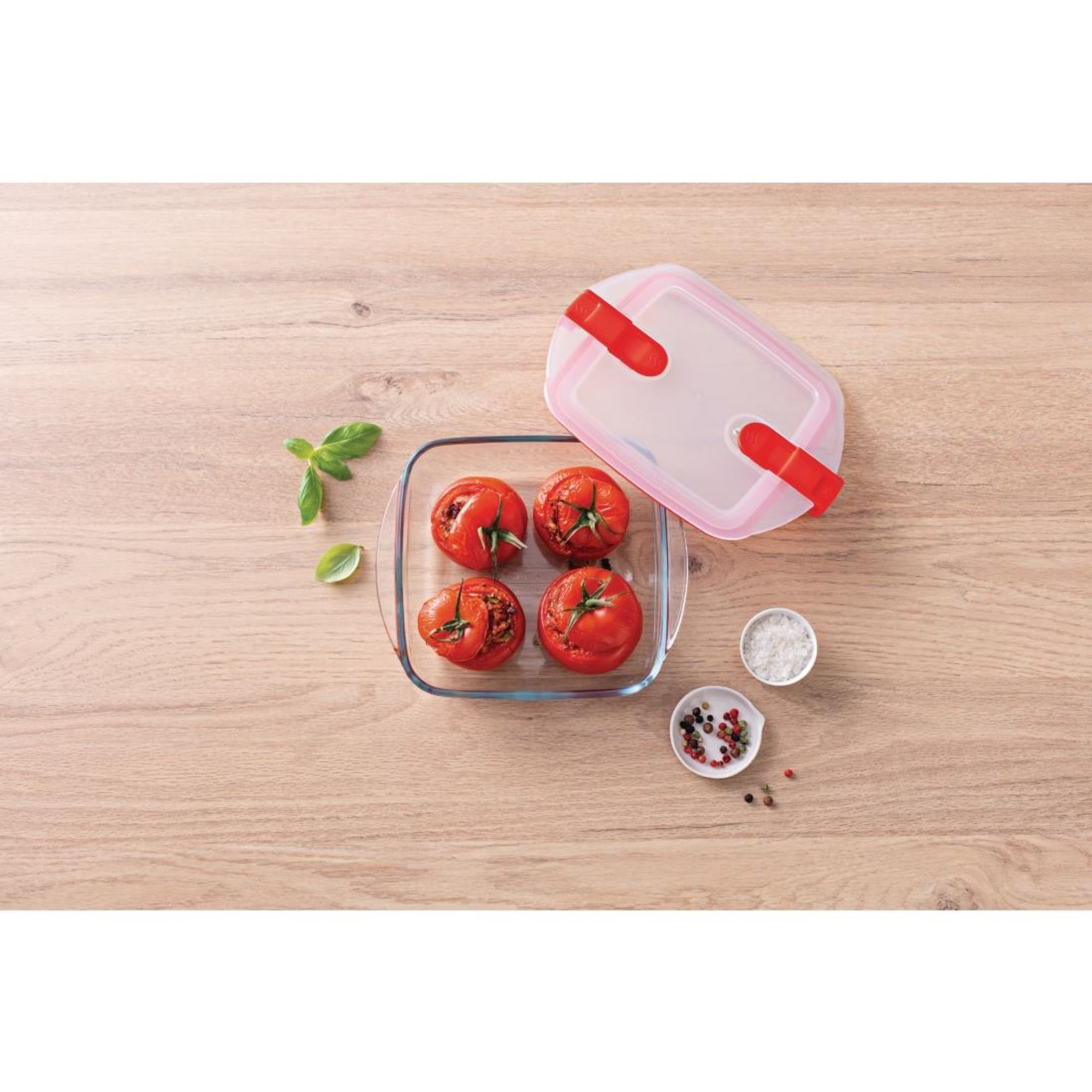 Picture of Pyrex Cook and Heat Square Dish with Lid 350ml
