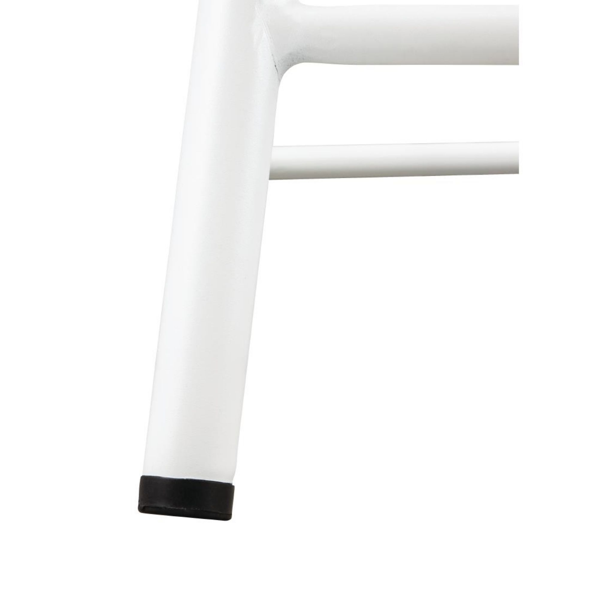 Picture of Bolero Cantina Low Stools with Wooden Seat Pad White (4 pack)