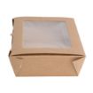 Picture of Fiesta Compostable Salad Boxes with PLA Windows 1600ml (200 Pack) - FB678