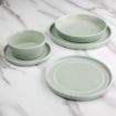 Picture of Olympia Cavolo Flat Round Bowls Spring Green 143mm (6 pack) - FB560
