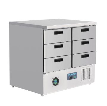 Picture of Polar G-Series Refrigerated Counter Fridge with 6 Drawers 240Ltr
