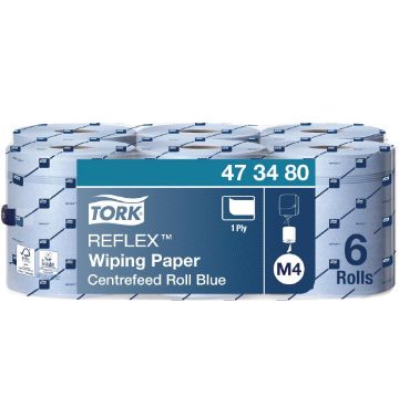 Picture of Tork Reflex Centrefeed Wiping Paper 1-Ply 269m (6 pack)