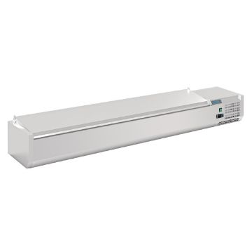 Picture of Polar G-Series Countertop Prep Fridge with Lid 10x 1/4GN