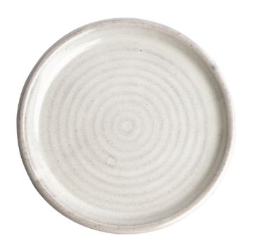 Picture of Olympia Canvas Small Rim Round Plates Murano White 180mm (6 Pack)