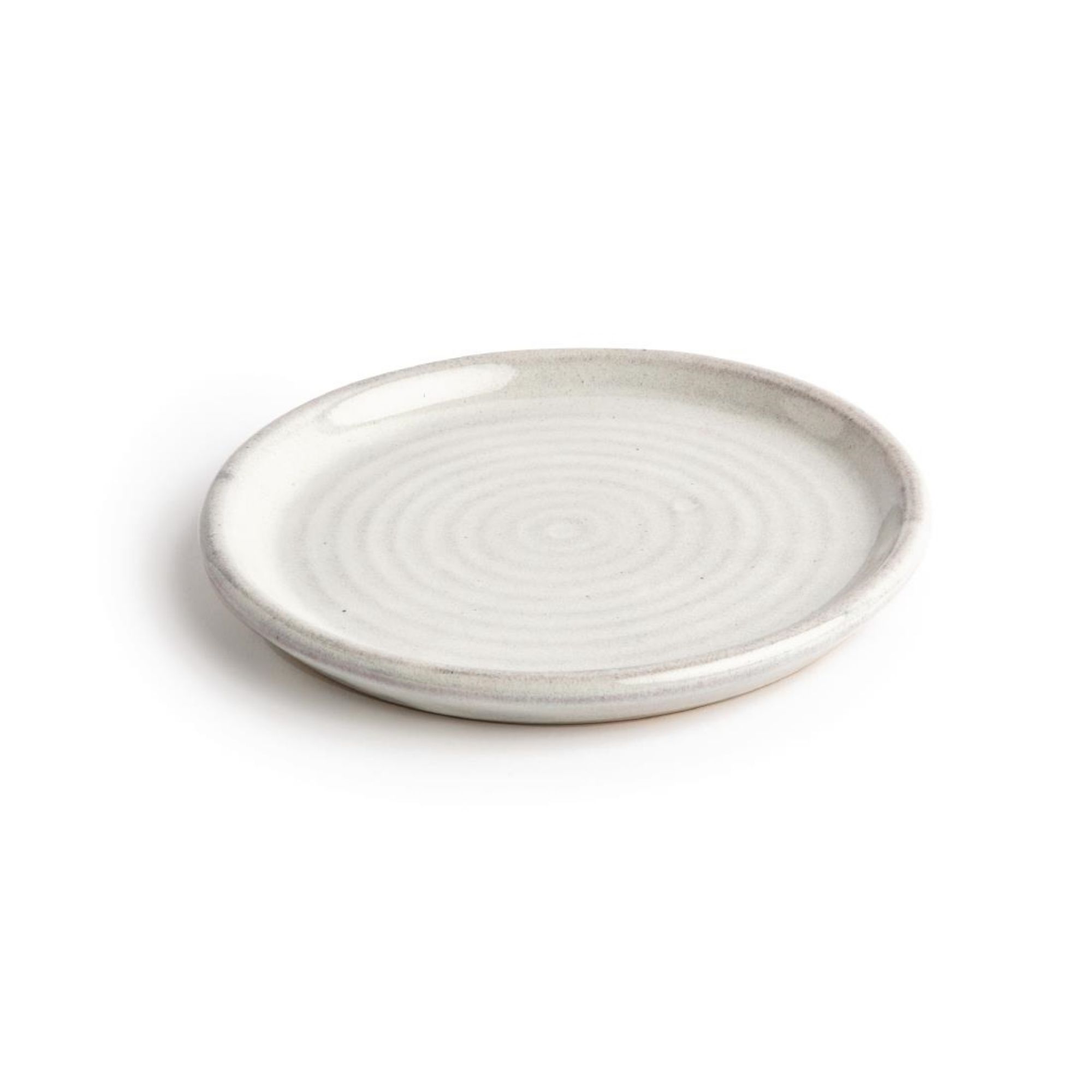 Picture of Olympia Canvas Small Rim Round Plates Murano White 180mm (6 Pack)