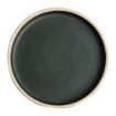 Picture of Olympia Canvas Flat Round Plates Green Verdigris 180mm (6 Pack) - FA321