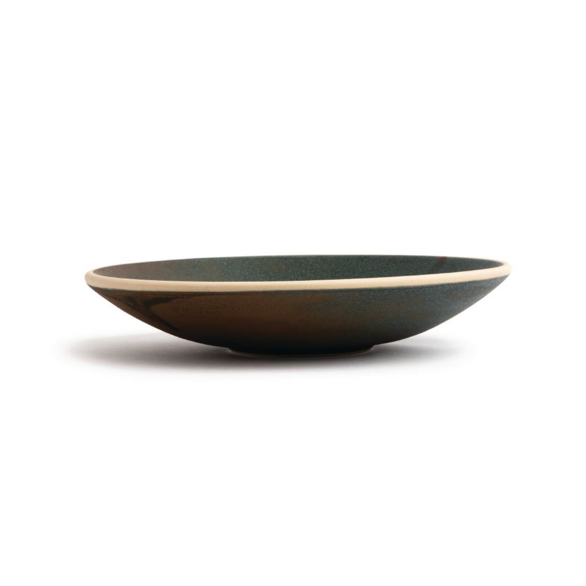Picture of Olympia Canvas Shallow Tapered Bowl Green Verdigris 200mm (6 pack)