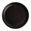 Picture of Olympia Canvas Small Rim Round Plates Delhi Black 180mm (6 Pack) - FA316