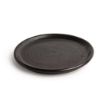 Picture of Olympia Canvas Small Rim Round Plates Delhi Black 180mm (6 Pack) - FA316