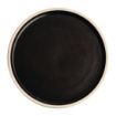 Picture of Olympia Canvas Flat Round Plates Delhi Black 250mm (6 Pack) - FA315