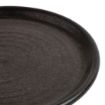Picture of Olympia Canvas Small Rim Round Plates Delhi Black 180mm (6 Pack) - FA316
