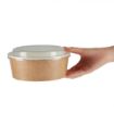 Picture of Colpac Recyclable Kraft Salad Pots With Lid Large 1300ml (150 pack) - FA374