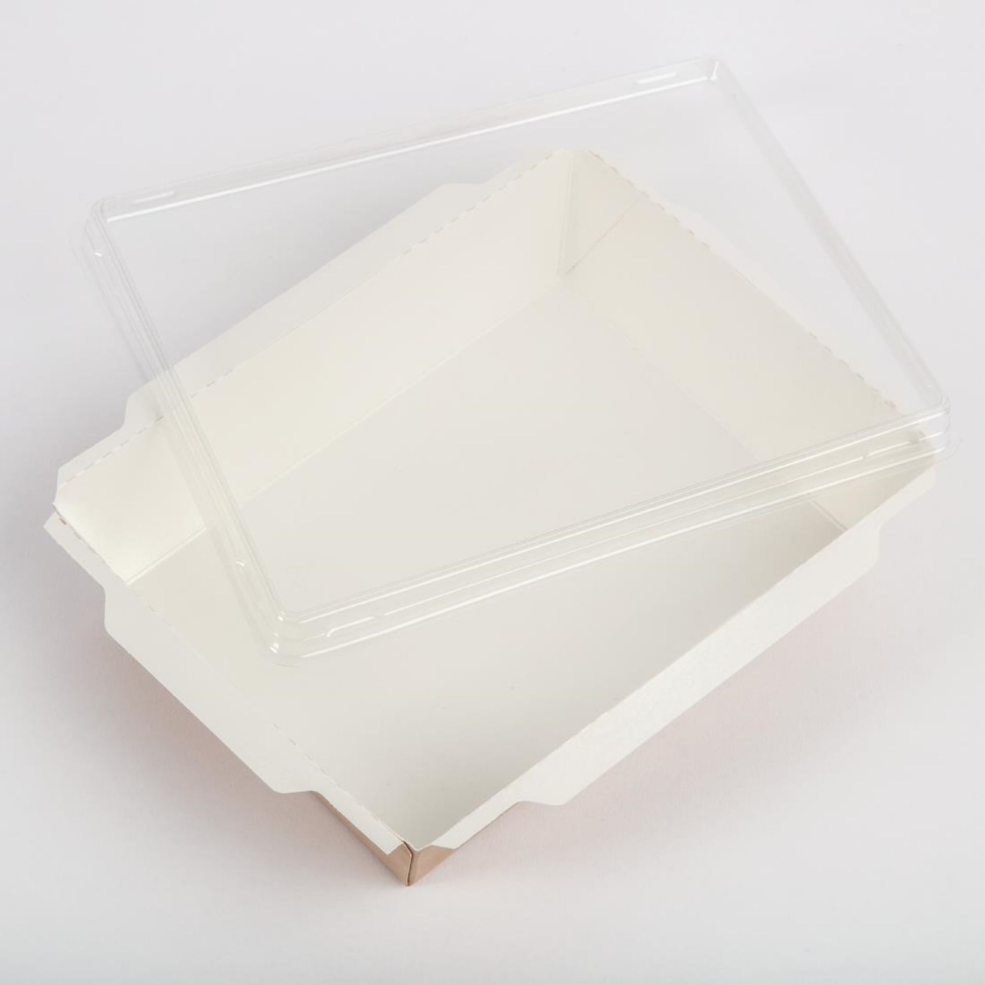 Picture of Colpac Fuzione Recyclable Paperboard Food Trays With Lid 1000ml / 35oz