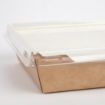 Picture of Colpac Fuzione Recyclable Paperboard Food Trays With Lid 1000ml / 35oz - FA376
