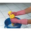 Picture of MAPA Vital 115 Liquid-Proof Light-Duty Janitorial Gloves Pink Large - FA290-L
