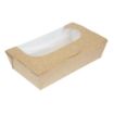 Picture of Colpac Recyclable Kraft Tuck-Top Salad Boxes With Window 1000ml (200 pack) - FA372