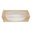 Picture of Colpac Recyclable Kraft Tuck-Top Salad Boxes With Window 1000ml (200 pack) - FA372