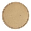 Picture of Colpac Recyclable Kraft Microwavable Soup Cup Lids 450ml (500 pack) - FA368