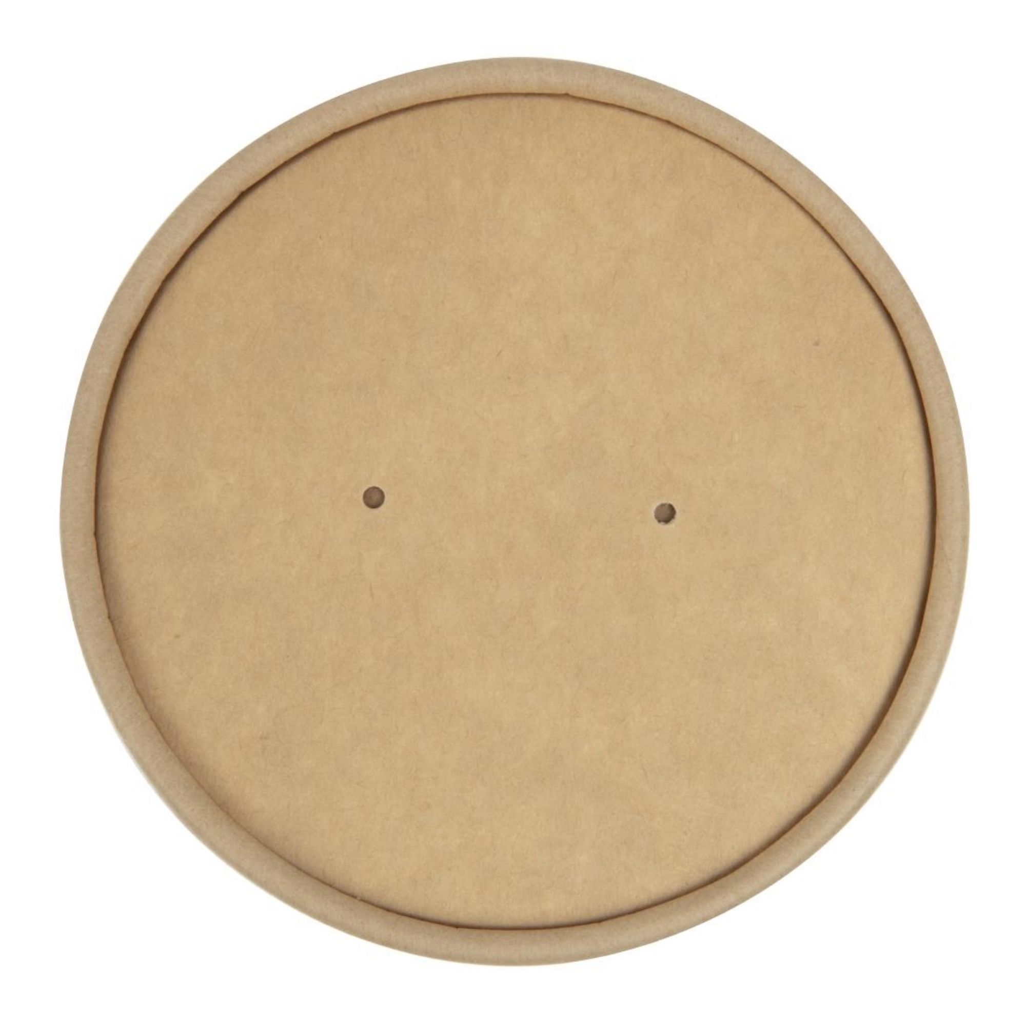 Picture of Colpac Recyclable Kraft Microwavable Soup Cup Lids 450ml (500 pack)