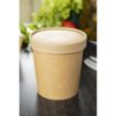 Picture of Colpac Recyclable Kraft Microwavable Soup Cups 450ml / 16oz (500 pack) - FA370