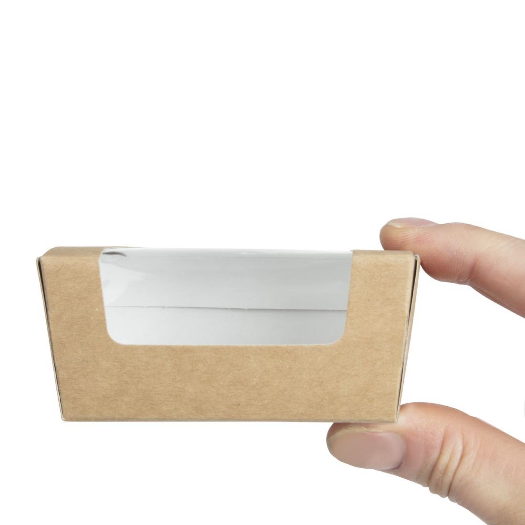 Picture of Colpac Compostable Kraft Cake Boxes with Window Small (500 pack)